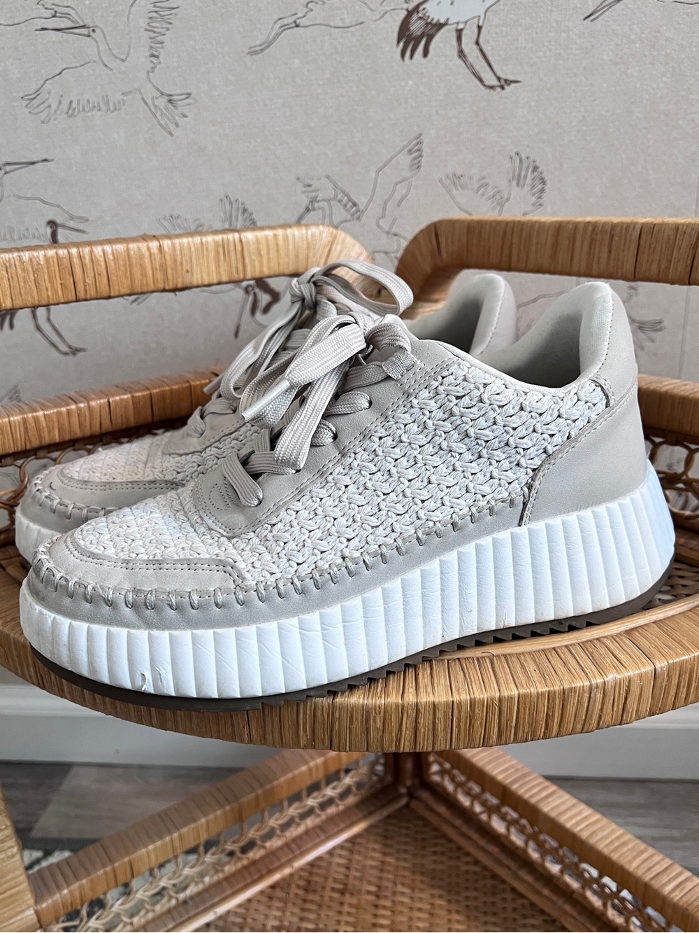 Dolce vita woven knit sneakers